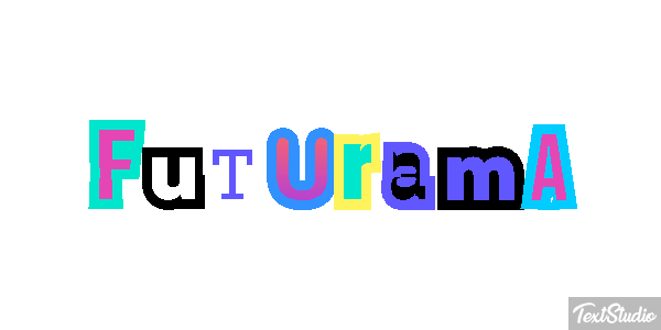 Futurama Text effect