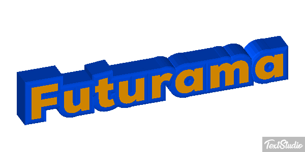 Futurama Text effect