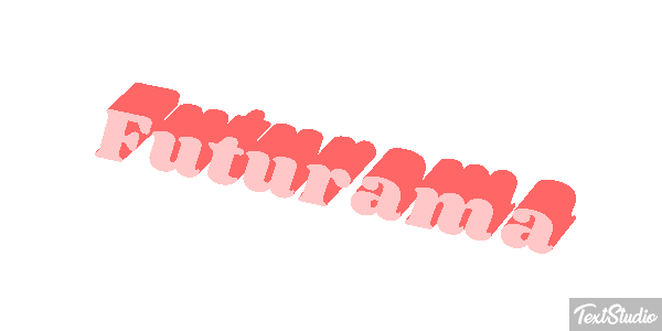 Futurama Text effect