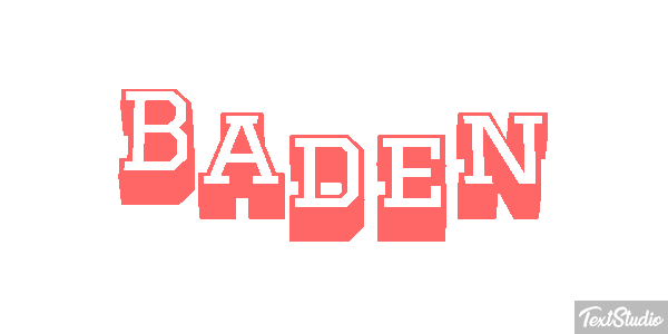 Baden Effetto testo