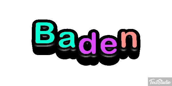 Baden Effetto testo