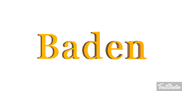 Baden Effetto testo