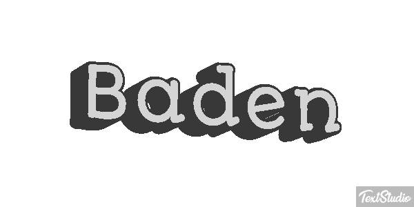 Baden Effetto testo