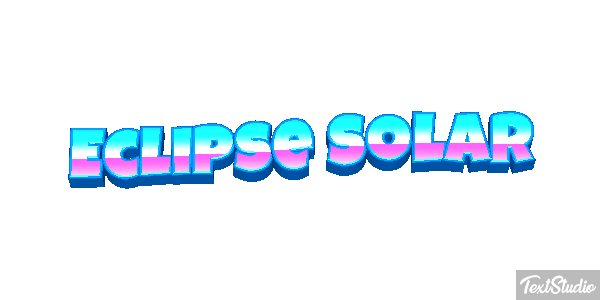 Eclipse Solar Effetto testo