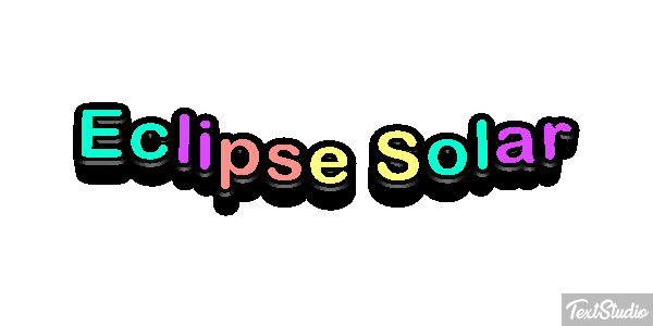 Eclipse Solar Effetto testo