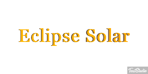 Eclipse Solar Effetto testo