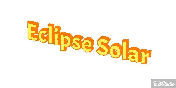 Eclipse Solar Effetto testo