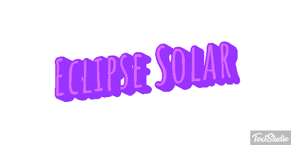 Eclipse Solar Effetto testo
