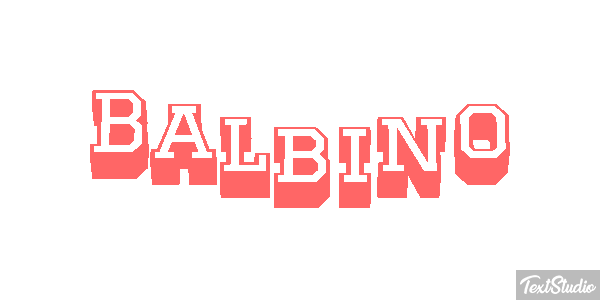 Balbino Efecto de texto