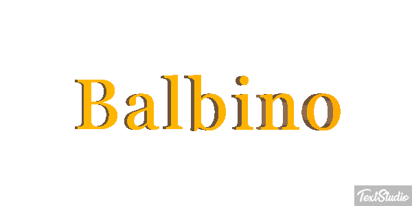 Balbino Efecto de texto
