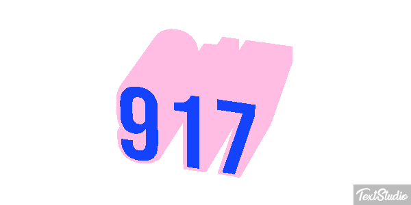 917 Tekst effect