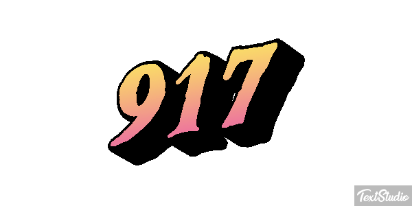 917 Tekst effect