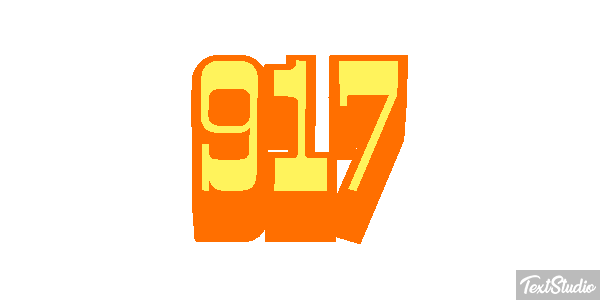 917 Tekst effect