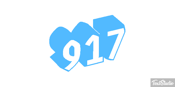 917 Tekst effect