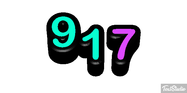 917 Tekst effect