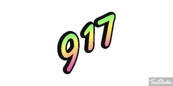 917 Tekst effect