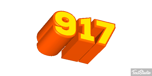 917 Tekst effect
