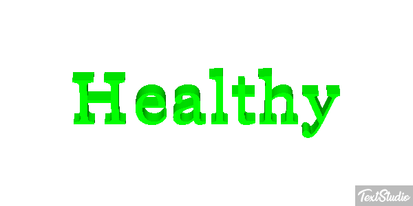 Healthy Efeito do texto
