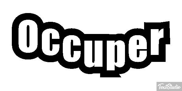 Occuper Effet de texte