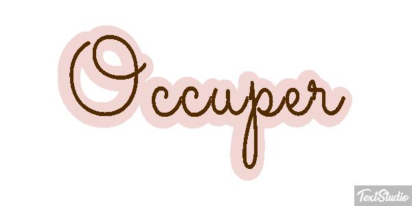 Occuper Effet de texte