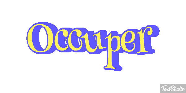 Occuper Effet de texte