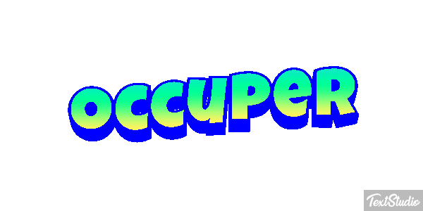 Occuper Effet de texte