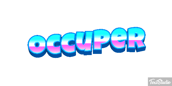 Occuper Effet de texte