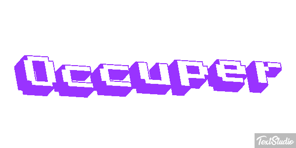 Occuper Effet de texte