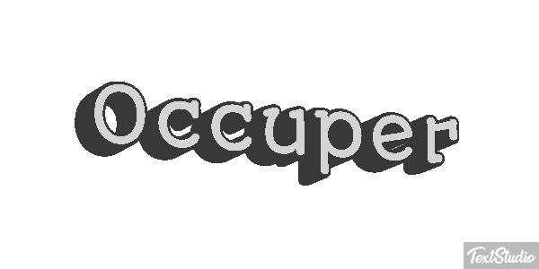 Occuper Effet de texte