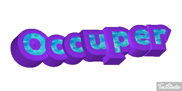 Occuper Effet de texte
