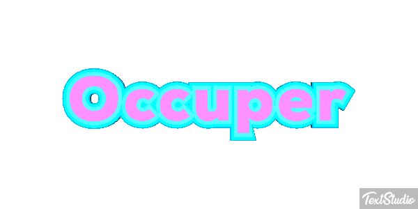 Occuper Effet de texte