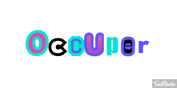 Occuper Effet de texte