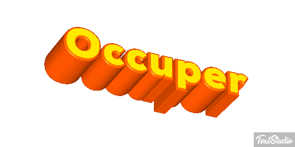 Occuper Effet de texte