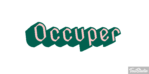Occuper Effet de texte
