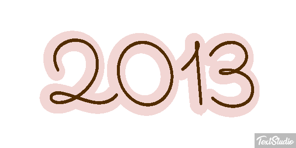2013 Text effect