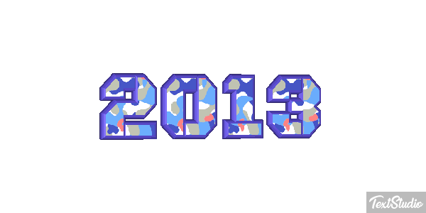 2013 Text effect