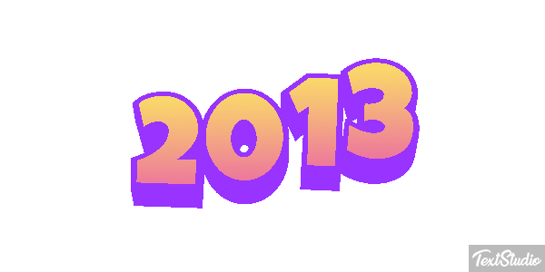 2013 Text effect
