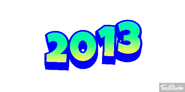 2013 Text effect