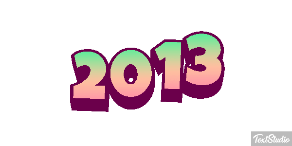 2013 Text effect