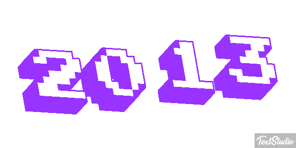 2013 Text effect