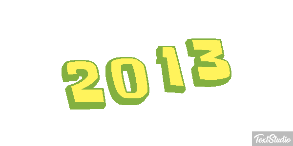 2013 Text effect