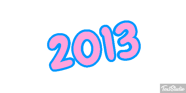 2013 Text effect