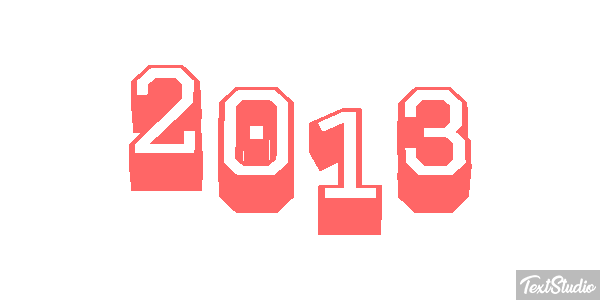 2013 Text effect