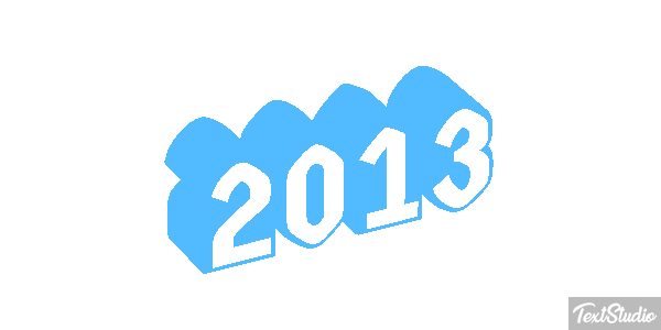 2013 Text effect