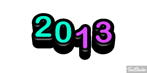 2013 Text effect