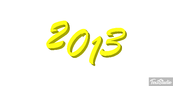 2013 Text effect