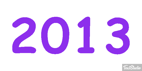 2013 Text effect