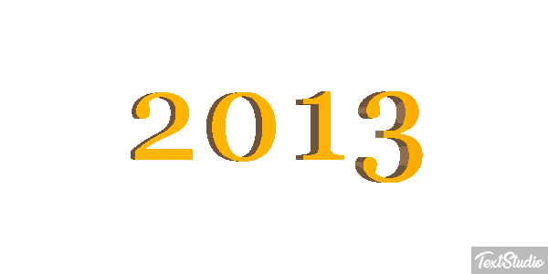2013 Text effect
