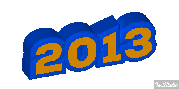 2013 Text effect