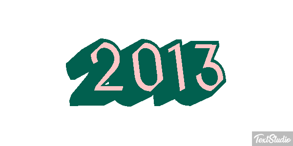 2013 Text effect